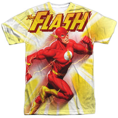 Justice League Of America Motion Blur Men's Regular Fit Polyester Short-Sleeve T-Shirt