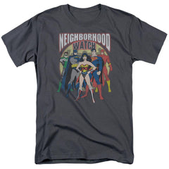 Justice League Of America Neighborhood Watch Men's 18/1 Cotton Short-Sleeve T-Shirt