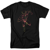 Justice League Of America Neon Flash Men's 18/1 Cotton Short-Sleeve T-Shirt