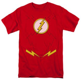 Justice League Of America New Flash Uniform Men's 18/1 Cotton Short-Sleeve T-Shirt