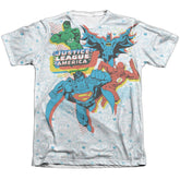 Justice League Of America Off Register Men's Regular Fit Poly Cotton Short-Sleeve T-Shirt