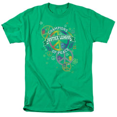 Justice League Of America Peace League Men's 18/1 Cotton Short-Sleeve T-Shirt
