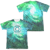Justice League Of America Power Swirl (Front/Back Print) Men's Regular Fit Poly Cotton Short-Sleeve T-Shirt