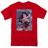Justice League Of America Princess Of The Amazons Men's 18/1 Cotton Short-Sleeve T-Shirt