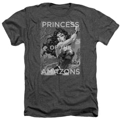 Justice League Of America Princess Of The Amazons Men's 30/1 Heather 60 40 Poly Short-Sleeve T-Shirt