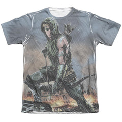 Justice League Of America Rain Men's Regular Fit Poly Cotton Short-Sleeve T-Shirt
