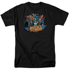Justice League Of America Ready To Fight Men's 18/1 Cotton Short-Sleeve T-Shirt