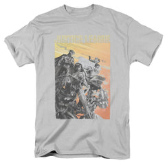 Justice League Of America Red Dawn Men's 18/1 Cotton Short-Sleeve T-Shirt