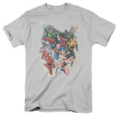 Justice League Of America Refuse To Give Up Men's 18/1 Cotton Short-Sleeve T-Shirt