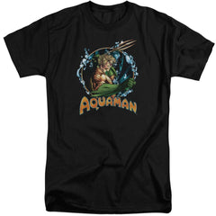 Justice League Of America Ruler Of The Seas Men's 18/1 Tall Cotton Short-Sleeve T-Shirt