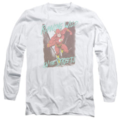 Justice League Of America Running Wild Men's 18/1 Cotton Long-Sleeve T-Shirt