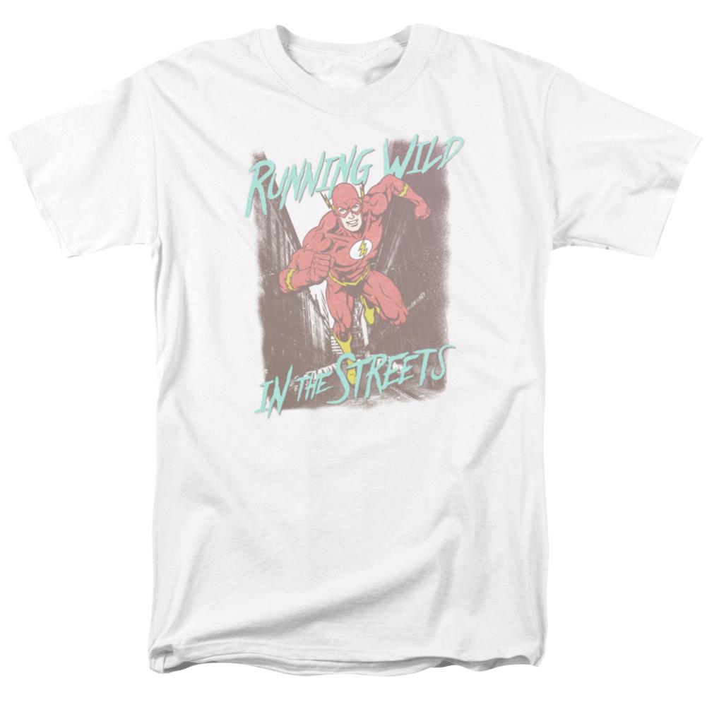 Justice League Of America Running Wild Men's 18/1 Cotton Short-Sleeve T-Shirt