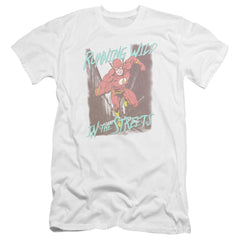 Justice League Of America Running Wild Men's Ultra-Soft 30/1 Cotton Slim Short-Sleeve T-Shirt