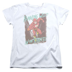 Justice League Of America Running Wild Women's 18/1 Cotton Short-Sleeve T-Shirt