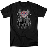 Justice League Of America Shades Of Gray Men's 18/1 Cotton Short-Sleeve T-Shirt