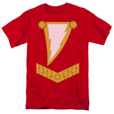 Justice League Of America Shazam Men's 18/1 Cotton Short-Sleeve T-Shirt