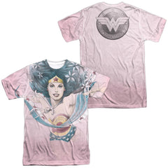 Justice League Of America Sketched (Front/Back Print) Men's Regular Fit Polyester Short-Sleeve T-Shirt