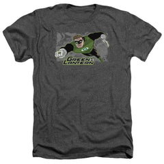 Justice League Of America Space Cop Men's 30/1 Heather 60 40 Poly Short-Sleeve T-Shirt