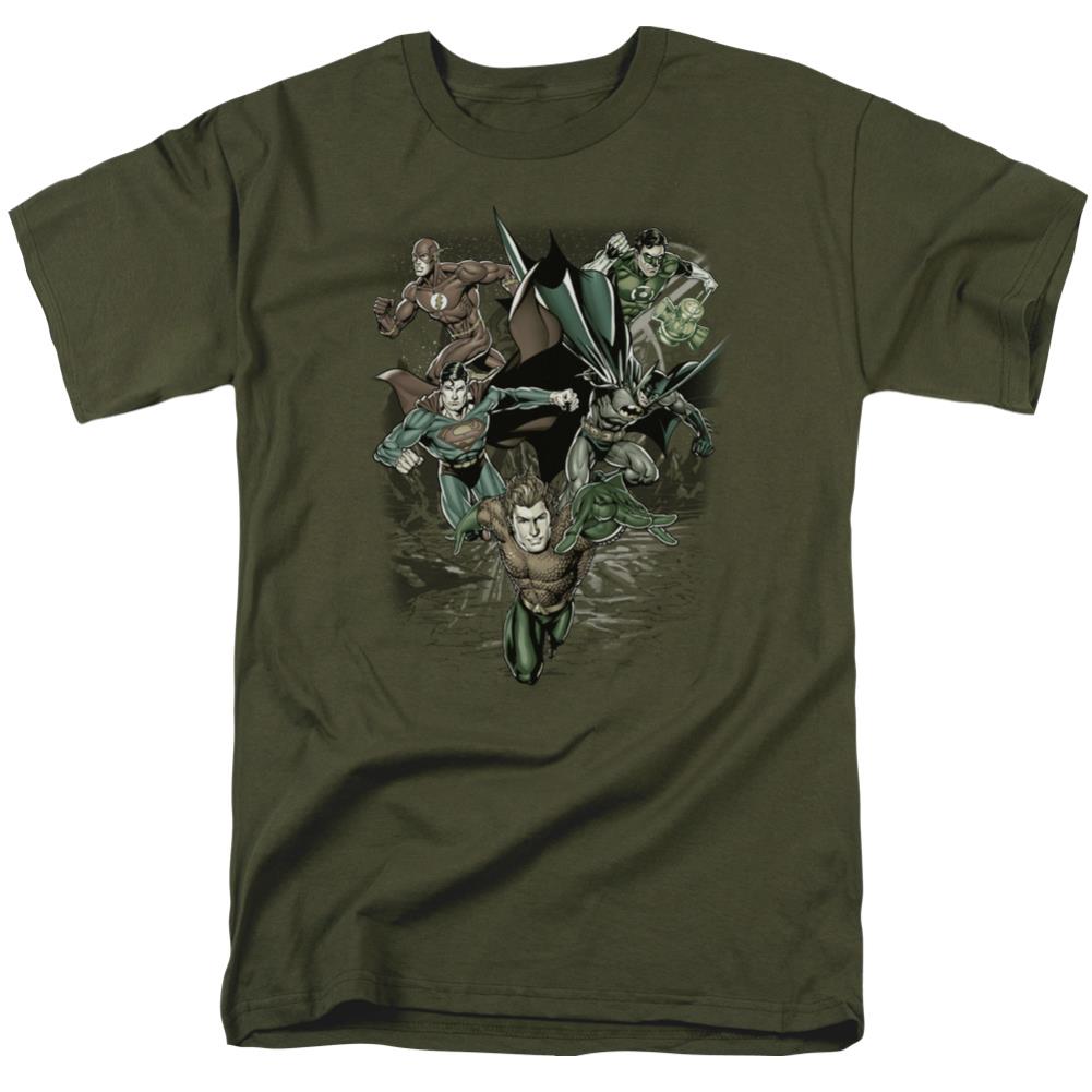 Justice League Of America Spacing Out Men's 18/1 Cotton Short-Sleeve T-Shirt