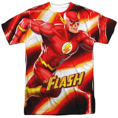 Justice League Of America Speed Bolt Men's Regular Fit Polyester Short-Sleeve T-Shirt