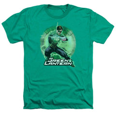 Justice League Of America Spin Men's 30/1 Heather 60 40 Poly Short-Sleeve T-Shirt