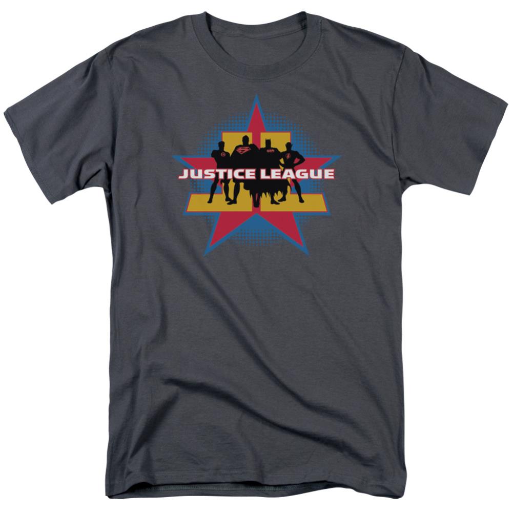 Justice League Of America Stand Tall Men's 18/1 Cotton Short-Sleeve T-Shirt