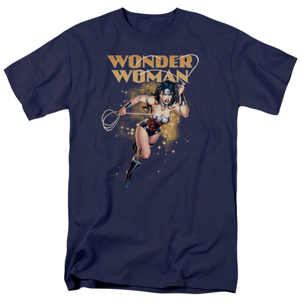 Justice League Of America Star Lasso Men's 18/1 Cotton Short-Sleeve T-Shirt
