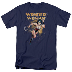 Justice League Of America Star Lasso Men's 18/1 Cotton Short-Sleeve T-Shirt