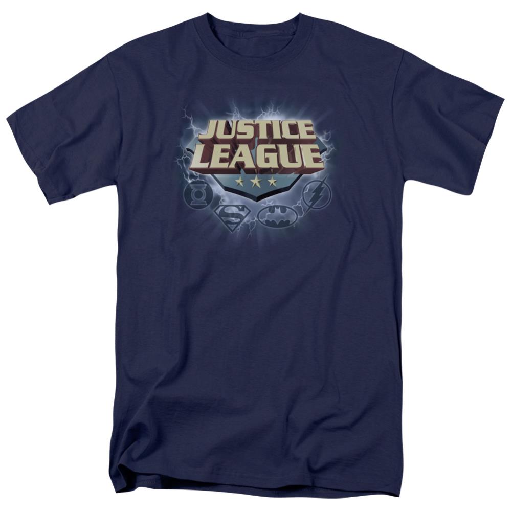 Justice League Of America Storm Logo Men's 18/1 Cotton Short-Sleeve T-Shirt