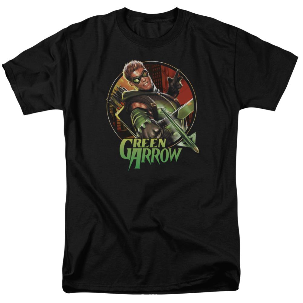 Justice League Of America Sunset Archer Men's 18/1 Cotton Short-Sleeve T-Shirt