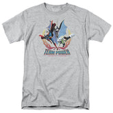 Justice League Of America Team Power Men's 18/1 Cotton Short-Sleeve T-Shirt