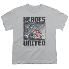Justice League Of America The Charge Youth 18/1 100% Cotton Short-Sleeve T-Shirt