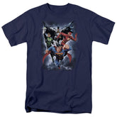Justice League Of America The Coming Storm Men's 18/1 Cotton Short-Sleeve T-Shirt