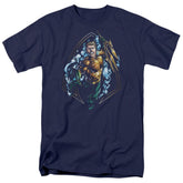 Justice League Of America Thrashing Men's 18/1 Cotton Short-Sleeve T-Shirt