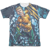 Justice League Of America Trident Men's Regular Fit Poly Cotton Short-Sleeve T-Shirt