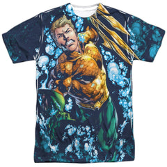 Justice League Of America Trident Men's Regular Fit Polyester Short-Sleeve T-Shirt