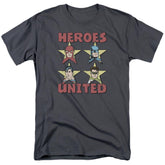 Justice League Of America United Stars Men's 18/1 Cotton Short-Sleeve T-Shirt