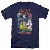 Justice League Of America Villains Men's 18/1 Cotton Short-Sleeve T-Shirt
