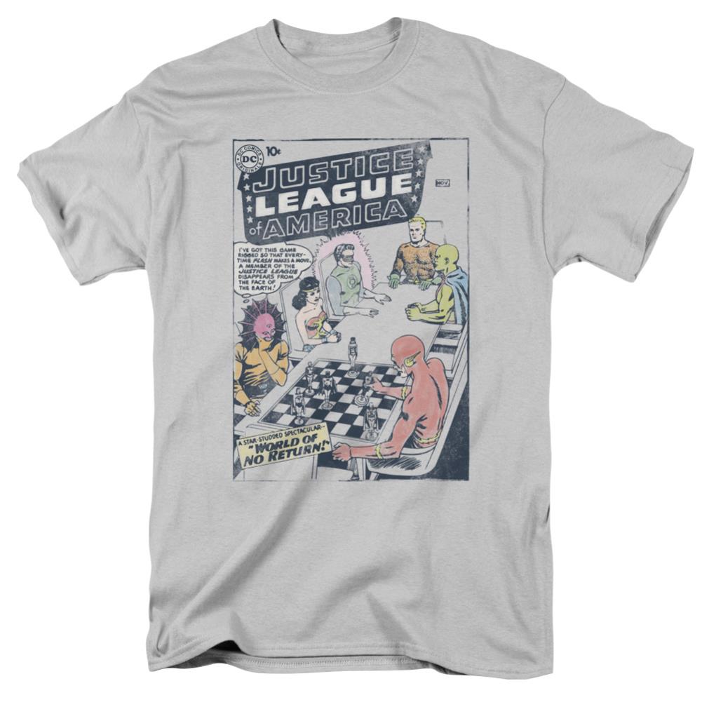 Justice League Of America World Of No Return Men's 18/1 Cotton Short-Sleeve T-Shirt