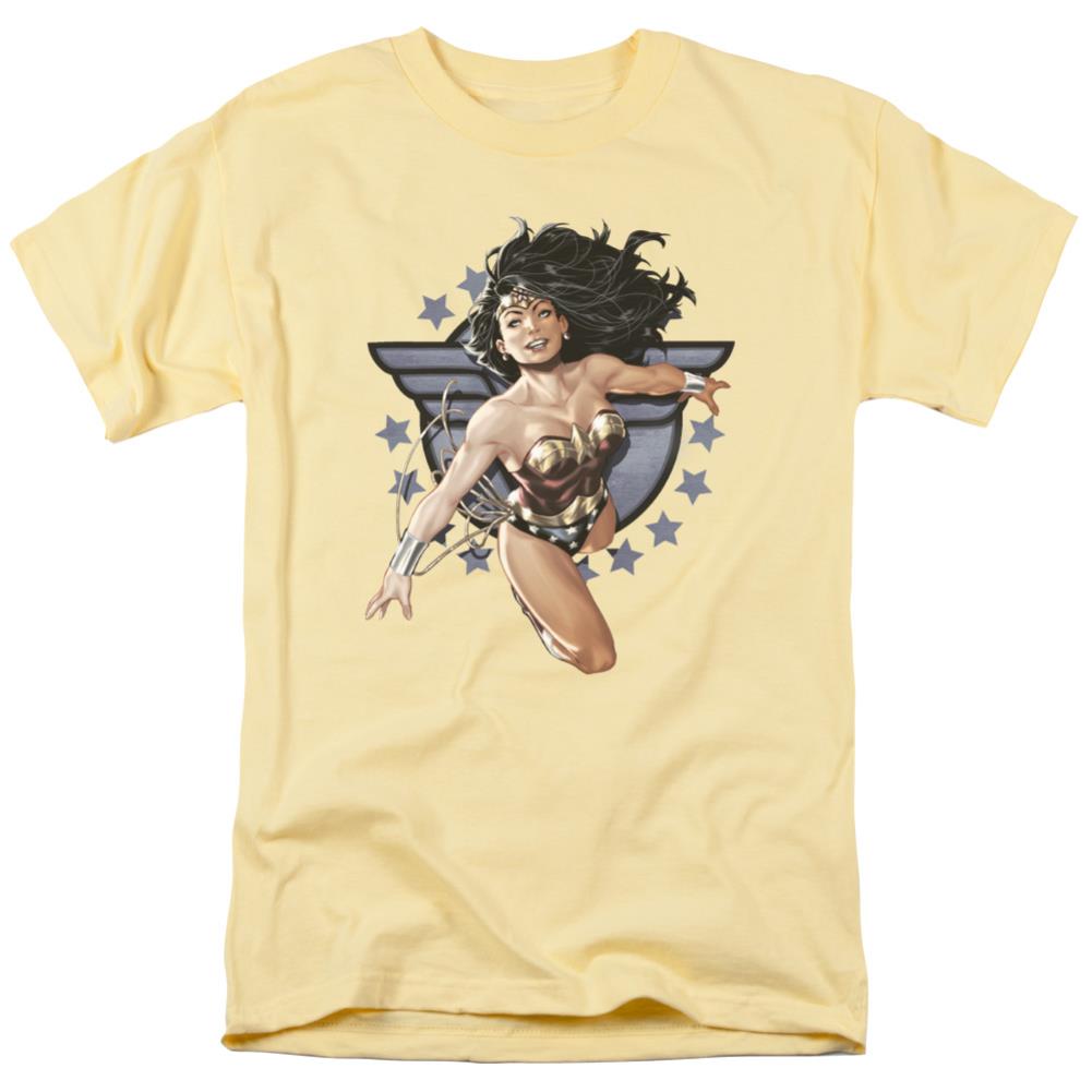 Justice League Of America WW All Star Men's 18/1 Cotton Short-Sleeve T-Shirt