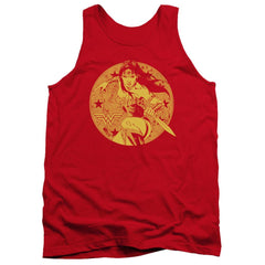 Justice League Of America Young Wonder Men's 18/1 Cotton Tank Top