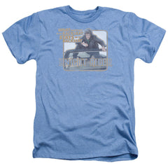 Knight Rider Back Seat Men's 30/1 Heather 60 40 Poly Short-Sleeve T-Shirt