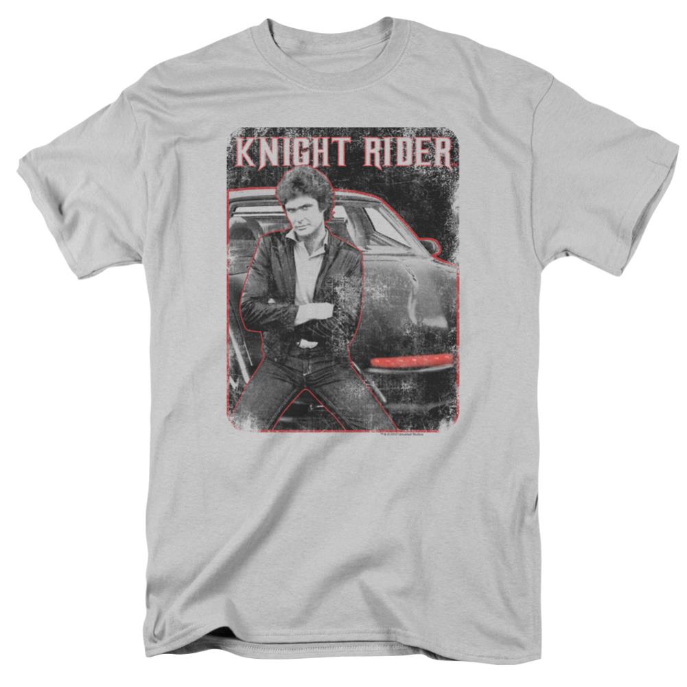Knight Rider Knight And Kitt Men's 18/1 Cotton Short-Sleeve T-Shirt