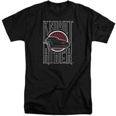 Knight Rider Logo Men's 18/1 Tall Cotton Short-Sleeve T-Shirt