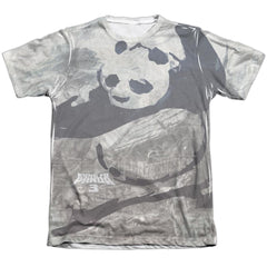 Kung Fu Panda Brushed Po Men's Regular Fit Poly Cotton Short-Sleeve T-Shirt