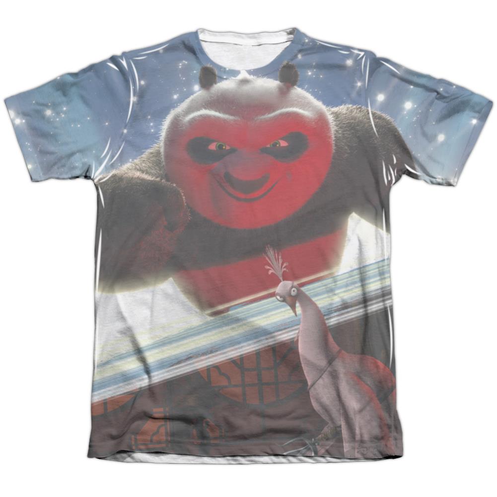 Kung Fu Panda Epic Jumping Men's Regular Fit Poly Cotton Short-Sleeve T-Shirt