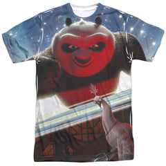 Kung Fu Panda Epic Jumping Men's Regular Fit Polyester Short-Sleeve T-Shirt
