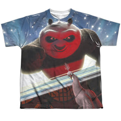 Kung Fu Panda Epic Jumping Youth Regular Fit Poly Short-Sleeve T-Shirt