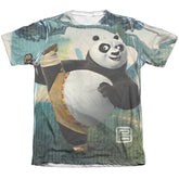 Kung Fu Panda Training Men's Regular Fit Poly Cotton Short-Sleeve T-Shirt