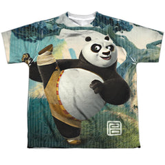 Kung Fu Panda Training Youth Regular Fit Poly Short-Sleeve T-Shirt